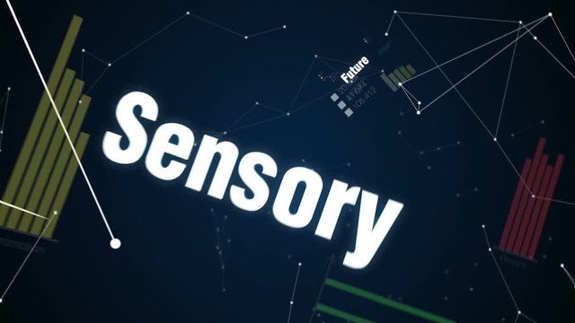 Technology, Device, Sensory, Future, Multimedia, Text animation 'VIRTUAL REALITY'
