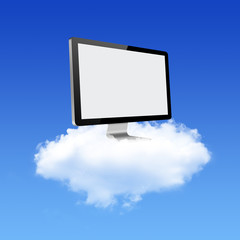 Computer Monitor on Cloud Computing Network