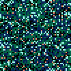 abstract square pixel mosaic background