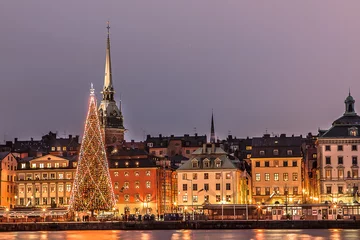 Foto op Plexiglas Kerst in Stockholm © BengtHultqvist