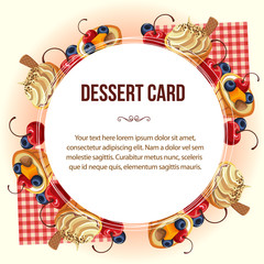 dessert card wreath