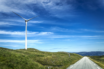 Wind turbines in Norway - 123607800