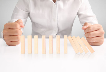 dominoes continuous toppled