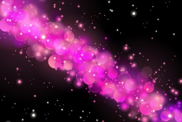 abstract purple or pink bokeh light background for christmas 