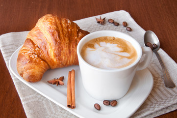 Cup of coffee for breakfast