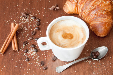 Cup of coffee for breakfast
