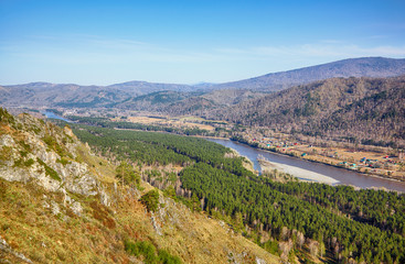 Fototapeta na wymiar Altai landscape with river Katun