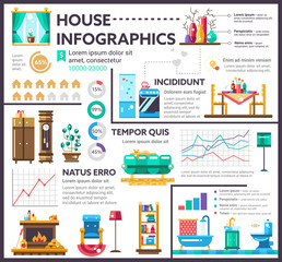 House - poster, brochure cover template