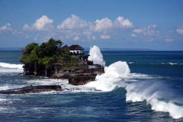 temple, tanah lot, bali, indonésie
