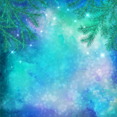 Fototapeta na wymiar Christmas Winter Background