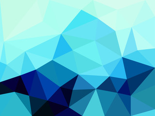 Fototapeta premium Geometric low poly graphic abstract background. Winter style.
