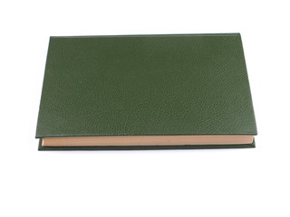 green book on a white background
