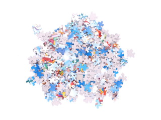 Puzzle on a white background