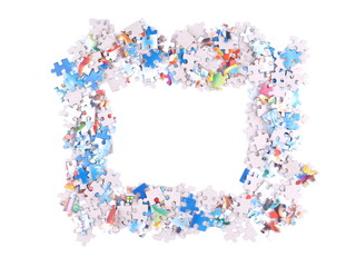 Puzzle on a white background