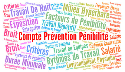 Compte prévention pénibilité nuage de mots