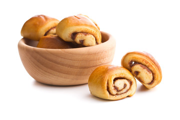Mini cinnamon buns.