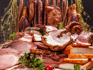 Still life of cold cuts