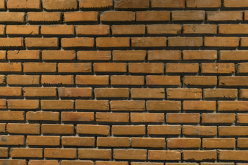 orange bricks on the wall background