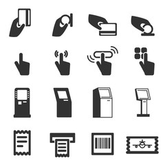 Kiosk Vector Icons . Modern vector pictogram collection