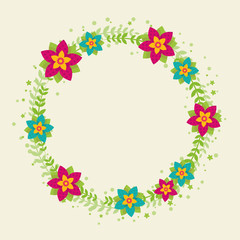 Wreath. Vector illustration.
