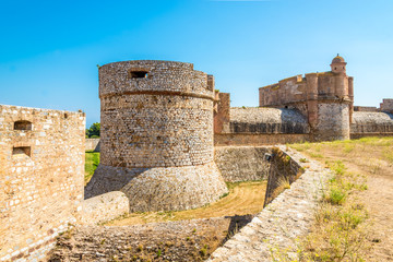 Fototapeta na wymiar Fort Salses le Chateau in the south of France