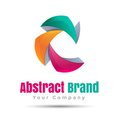 abstract Vector business icon. Corporate branding identity design illustration for your company. Creative  concept.