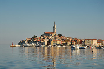 Fototapeta na wymiar Croazia, Panorama di Rovigno