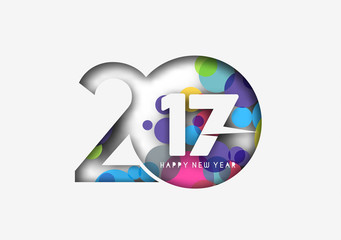 Happy new year 2017 Background