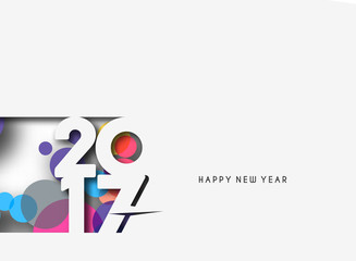 Happy new year 2017 Background