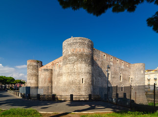 Castello Ursino or Bear Castle in Catania, Sicily