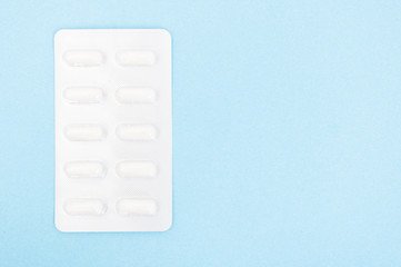 Pills os capsules in blister pack