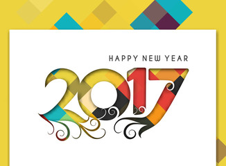 Happy new year 2017 Background