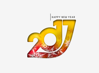 Happy new year 2017 Background