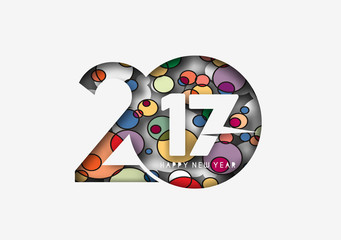 Happy new year 2017 Background