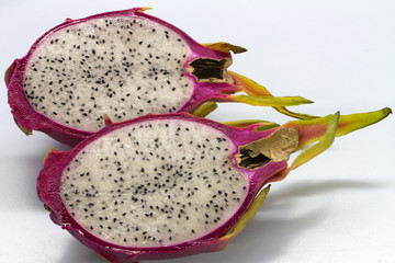 dragonfruit on white table