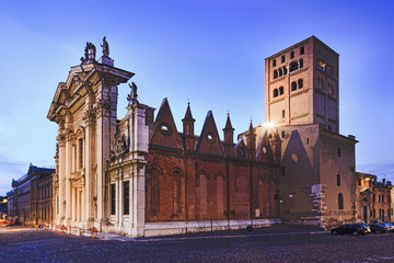 Mantua Duomo Di Sunset