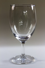 wine glass on white table