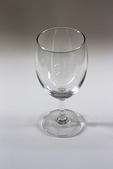 wine glass on white table