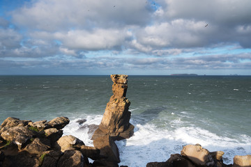 Atlantic ocean near Peniche, Portugal.