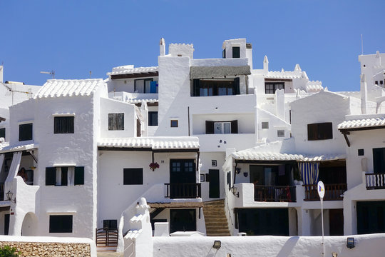 Village blanc de Binibequer vell sur l'&icirc;le de Minorque