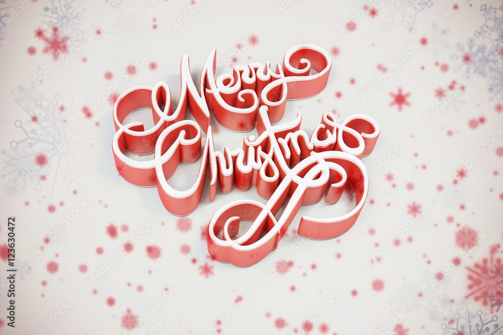 Poster composite image of snowflake pattern