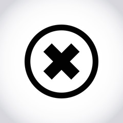 delete icon stock vector illustration flat design