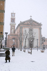 Cecina, Livorno, Tuscany - snowfall