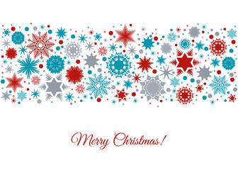 Merry Christmas background with  colorful holiday pattern from s