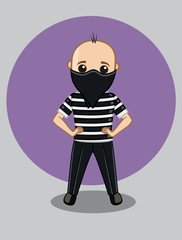 Masked Burglar Character