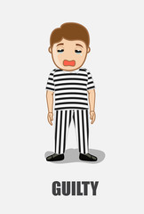 Prisoner Feeling Guilty for His Deeds