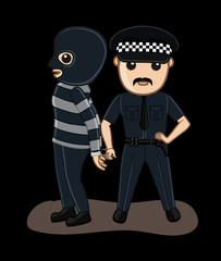 Police Arrested a Gangster