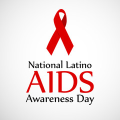 National Latino Aids Day background 