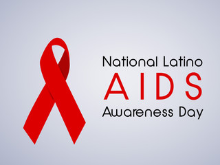 National Latino Aids Day background 
