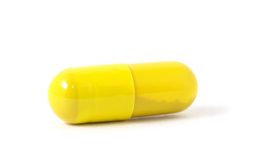 pills capsules isolated on white background